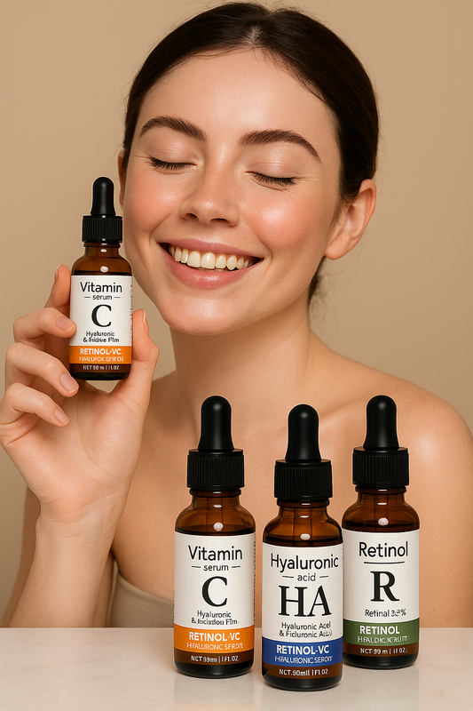 Tres serums, una sola rutina para iluminar, hidratar y reafirmar tu piel